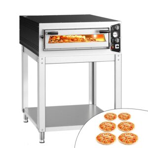 Elektrické kachle na pizzu - 6x 35 cm (hlboká) - manuálna - vr. podstavce