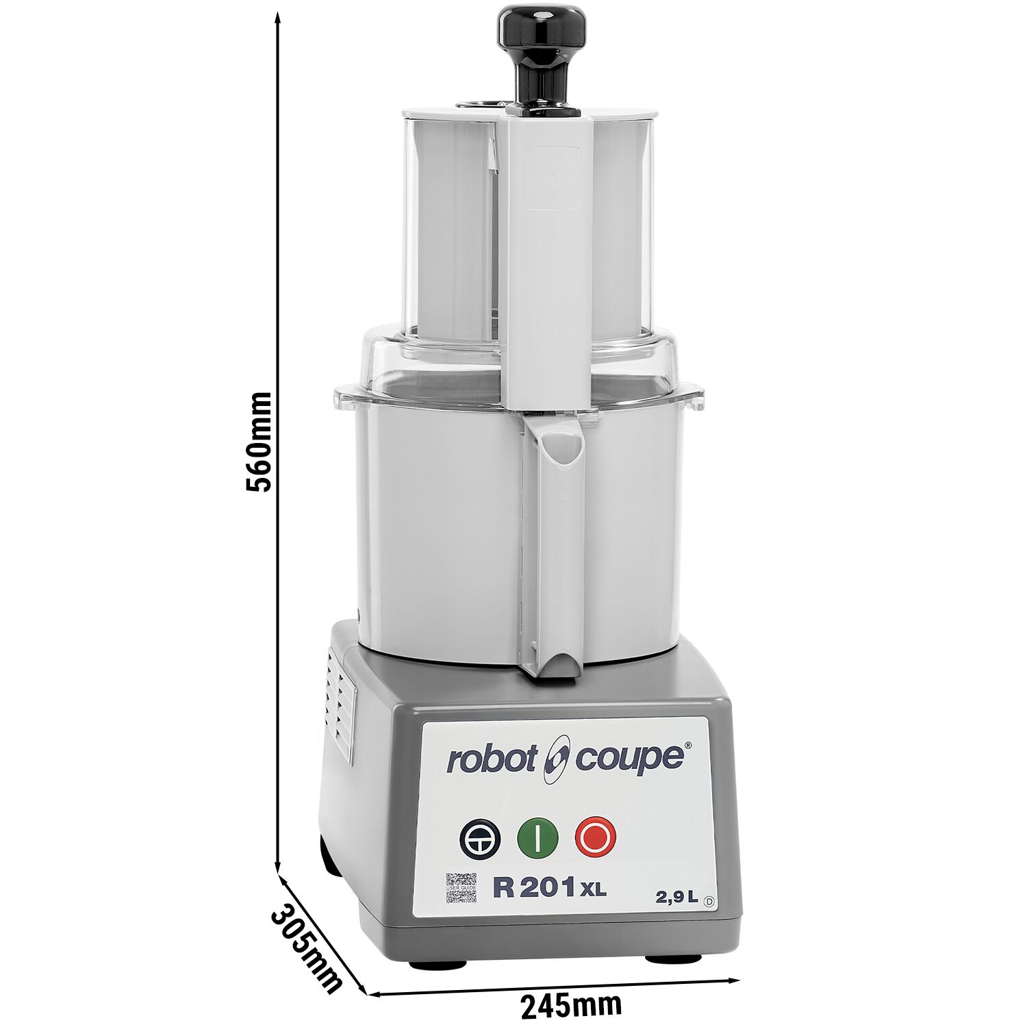 ROBOT COUPE | R 201 XL - Univerzálny kuchynský robot / krájač zeleniny / rezačka - 2,9 litra - 550 wattov - 1500 ot./min. – Obrázok 3