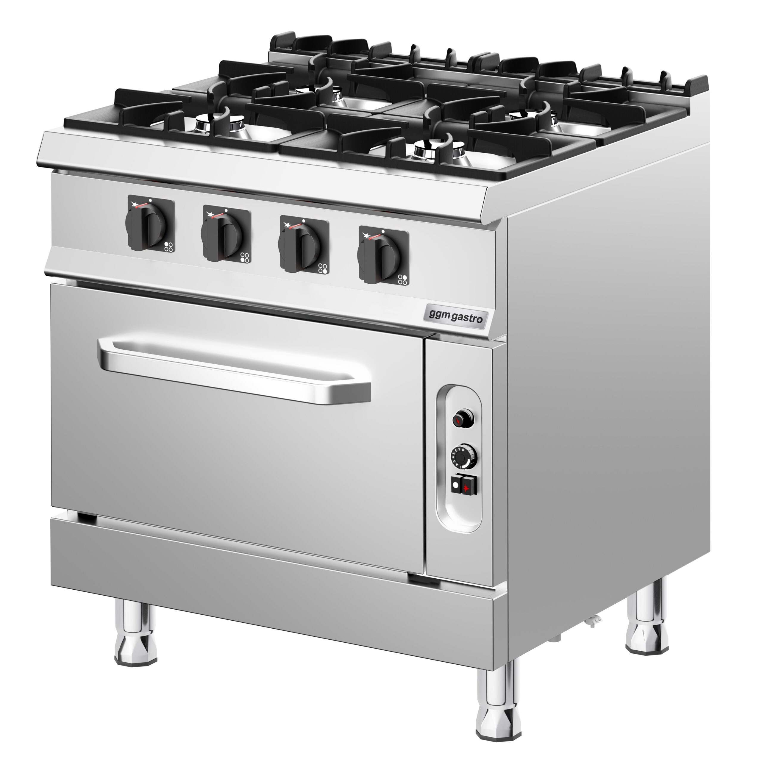 Plynový sporák - 32 kW - 4 horáky - vr. plynové rúry statické - 6 kW – Obrázok 2