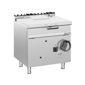 Plynová sklopná panvica – 60 litrov – 20,5 kW – s ručným kolesom a prípojkou na vodu