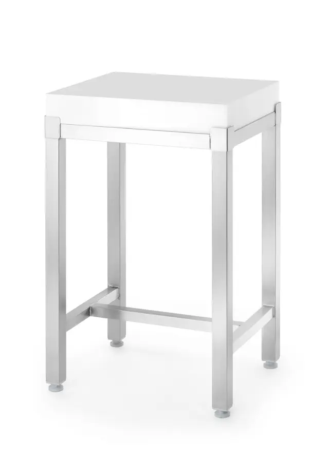 Polyetylénový mäsiarsky klát so základňou, HENDI, 505663 + 505670, 500x400x(H)830mm