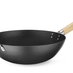 Panvica Wok s drevenou rukoväťou, HENDI, 324x565mm
