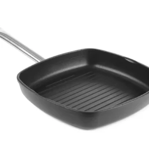 Grilovacia panvica – drážkovaná Titanium Professional, HENDI, 550x290x(H)55mm