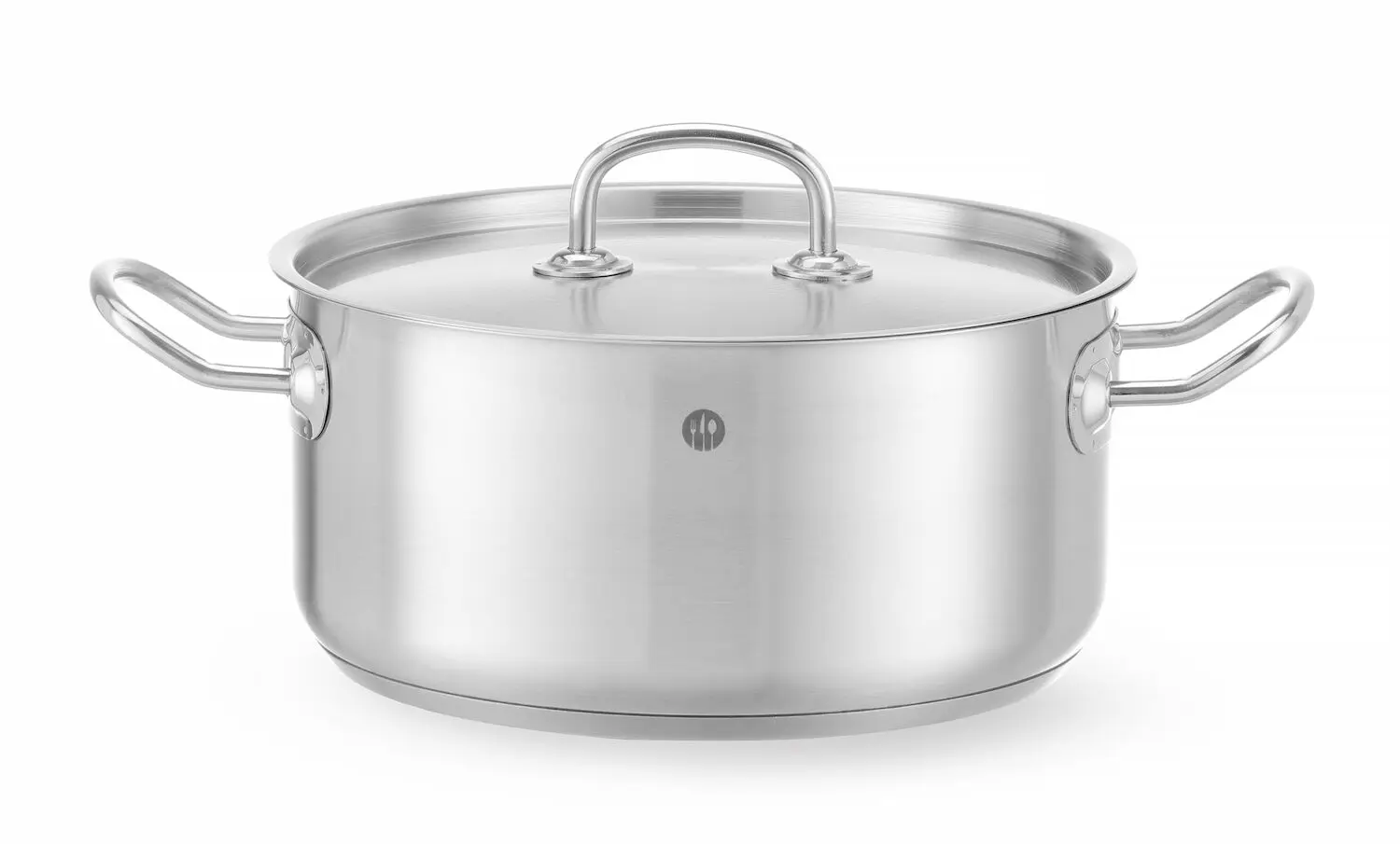 Varný hrniec nízky – s vekom, HENDI, Kitchen Line, 4,9L, 240x(H)110mm