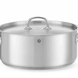 Varný hrniec nízky – s vekom, HENDI, Kitchen Line, 7,3L, 280x(H)120mm
