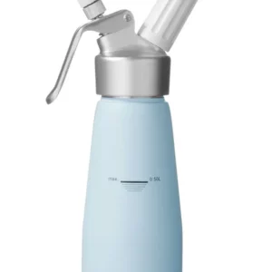 Fľaša na šľahačku , HENDI, 0,5L, Pastelovo modrá, 80x(H)260mm