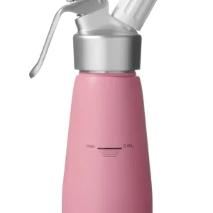Fľaša na šľahačku , HENDI, 0,5L, Pastelovo ružová, 80x(H)260mm
