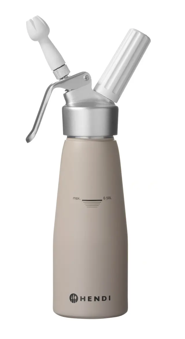 Fľaša na šľahačku , HENDI, 0,5L, Taupe, 80x(H)260mm