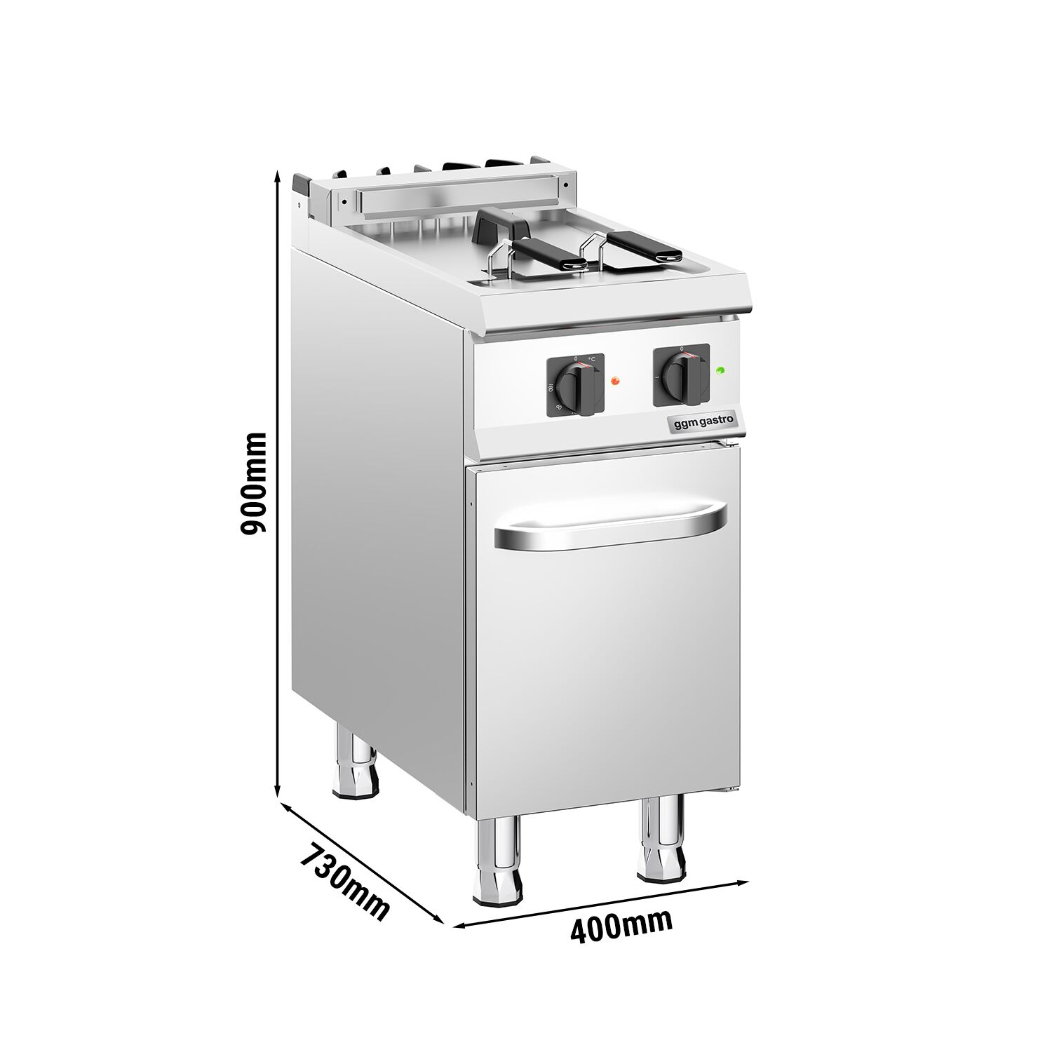 Elektrická fritéza - 18 litrov - 14 kW - vrátane základnej jednotky s 1 dvierkami – Obrázok 5