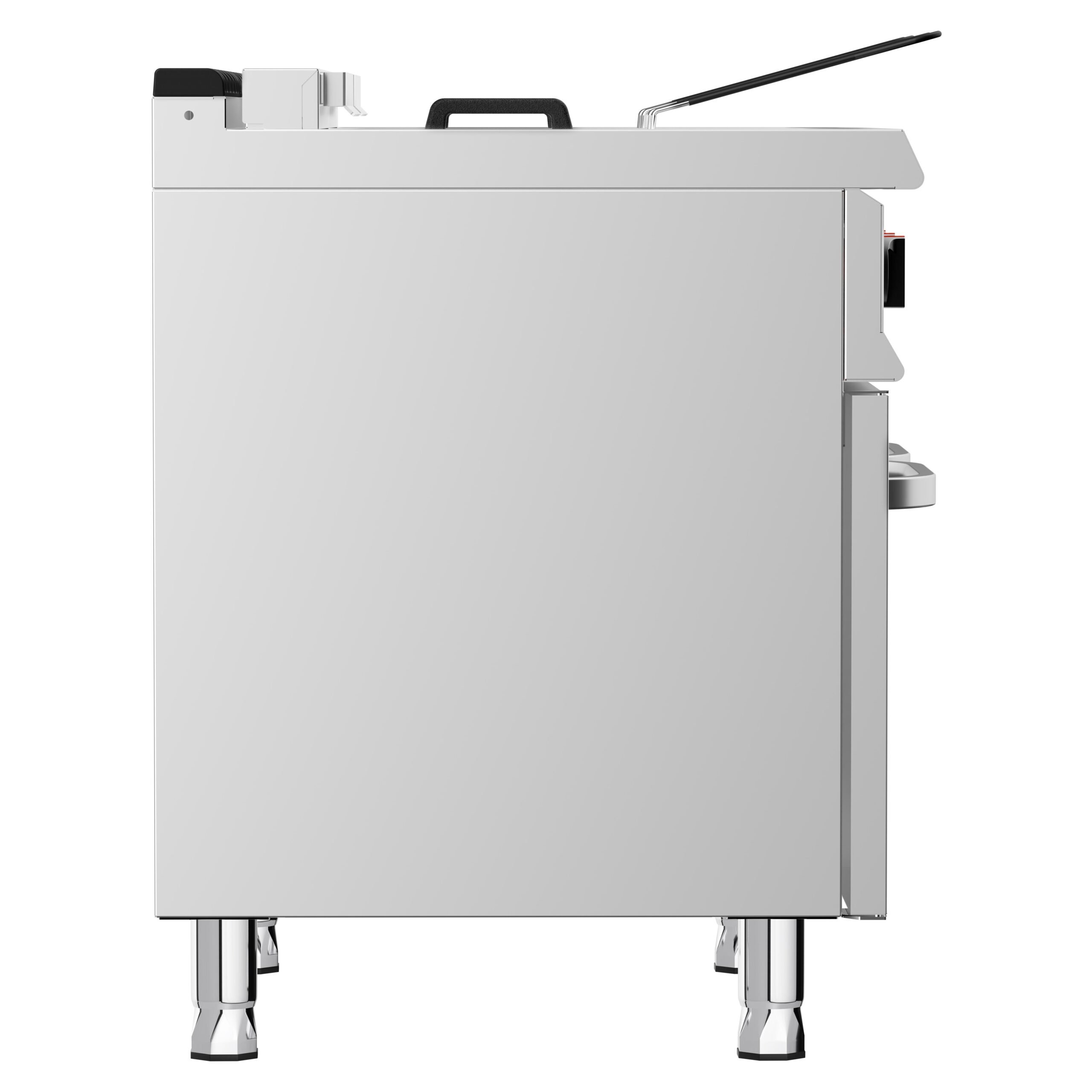 Elektrická dvojitá fritéza - 18+18 litrov - 28 kW - vrátane základnej jednotky s 2 dvierkami – Obrázok 2