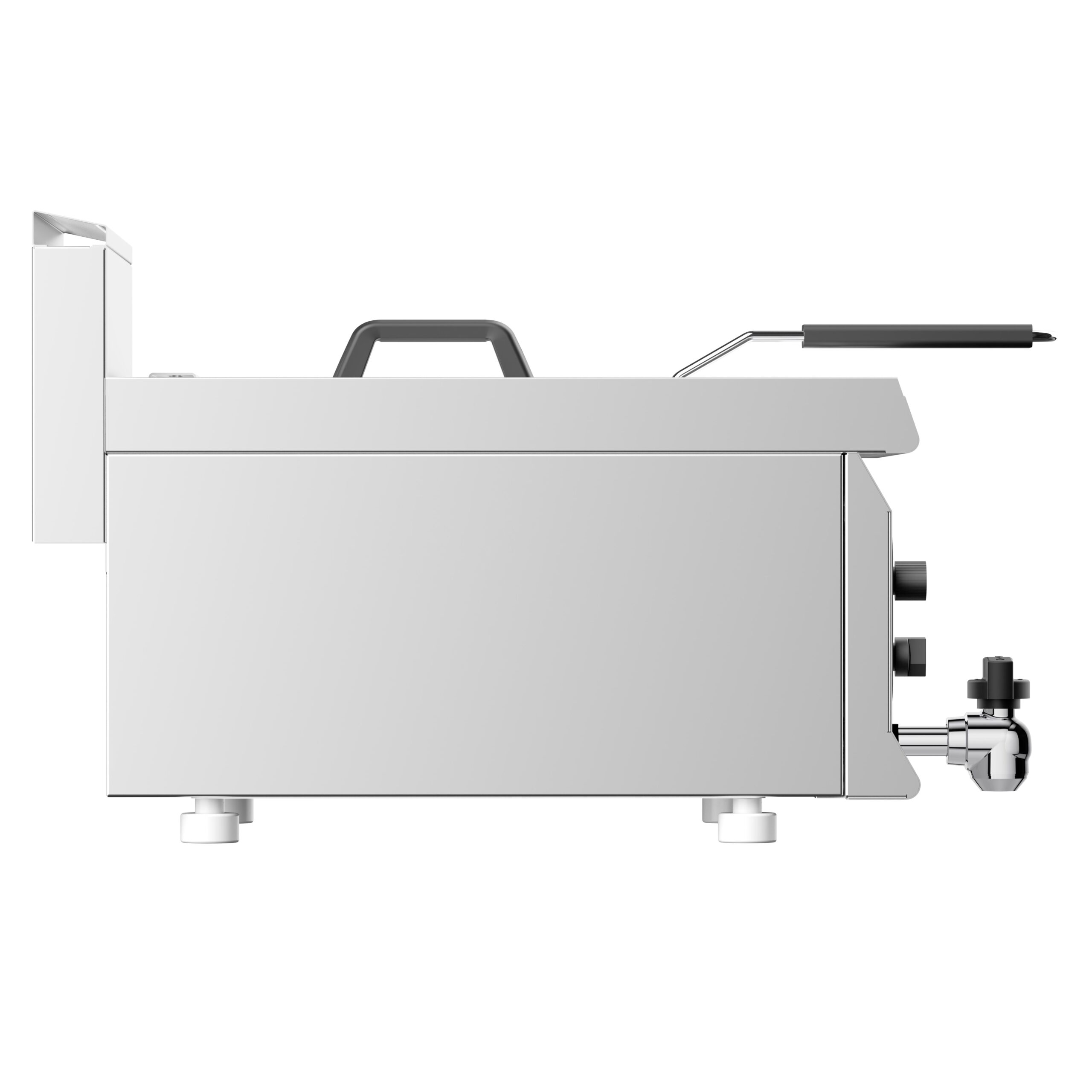 Plynová fritéza - 8 litrov - 6 kW - s vypúšťacím ventilom – Obrázok 2