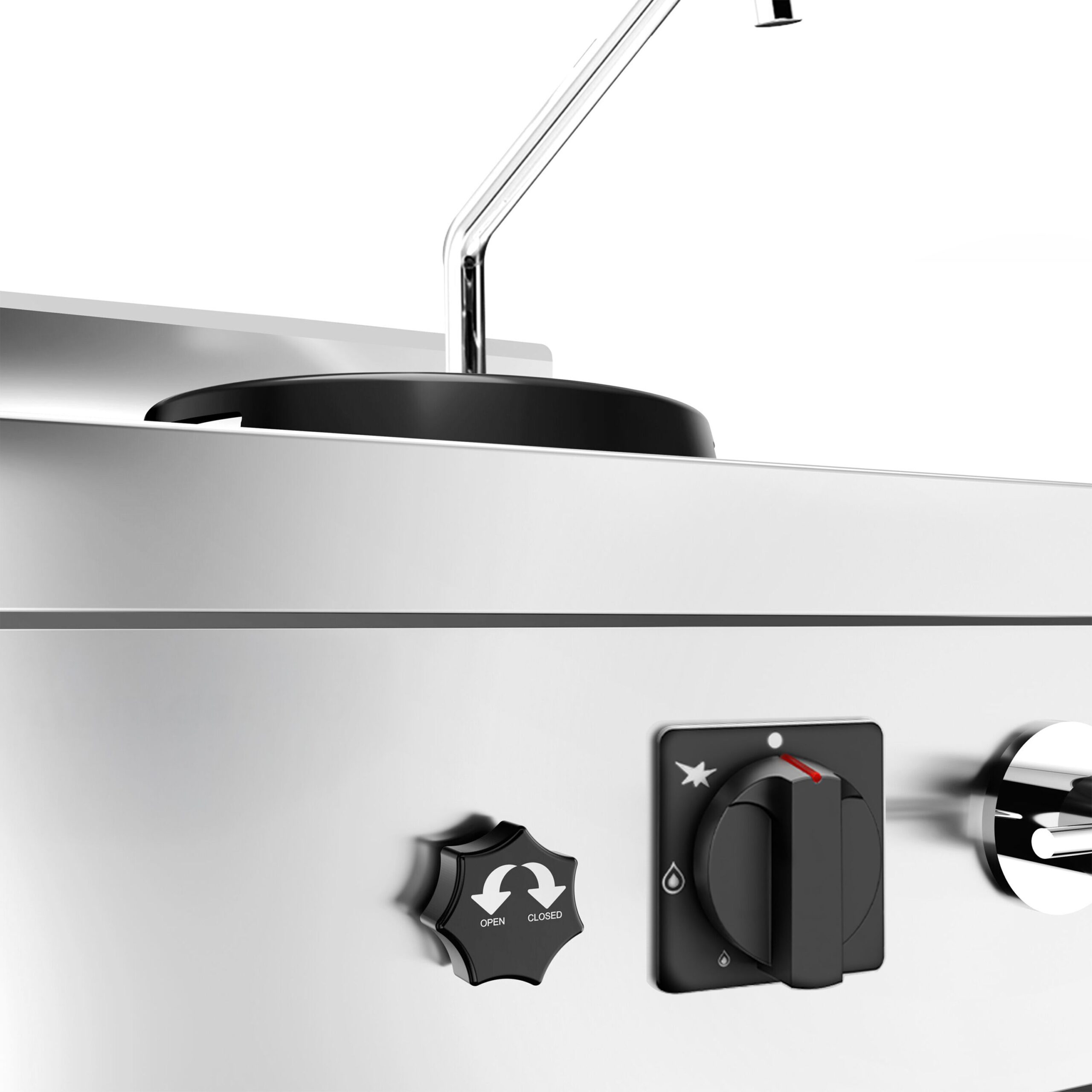 Plynová wok varná doska – 45 kW – 3 horáky – vrátane 2 kohútikov – Obrázok 8