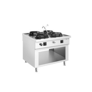 Plynový wok varný ostrovček - 60 kW - 4 horáky - vrátane 2 kohútikov