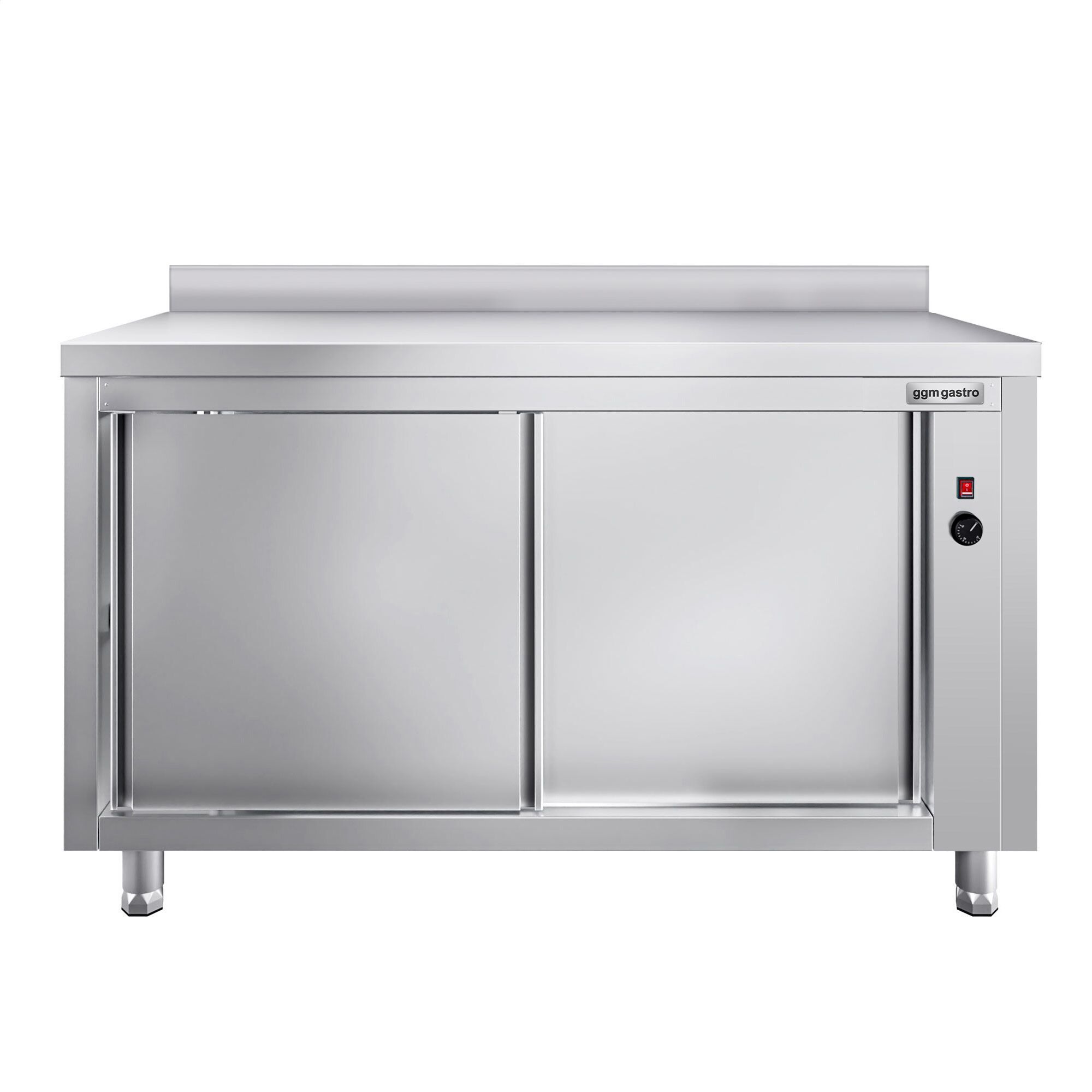 Komerčná vyhrievaná pracovná skriňa s posuvnými dverami PREMIUM – +30–80°C – 1600×700×850 mm – 2,4 kW – Obrázok 5