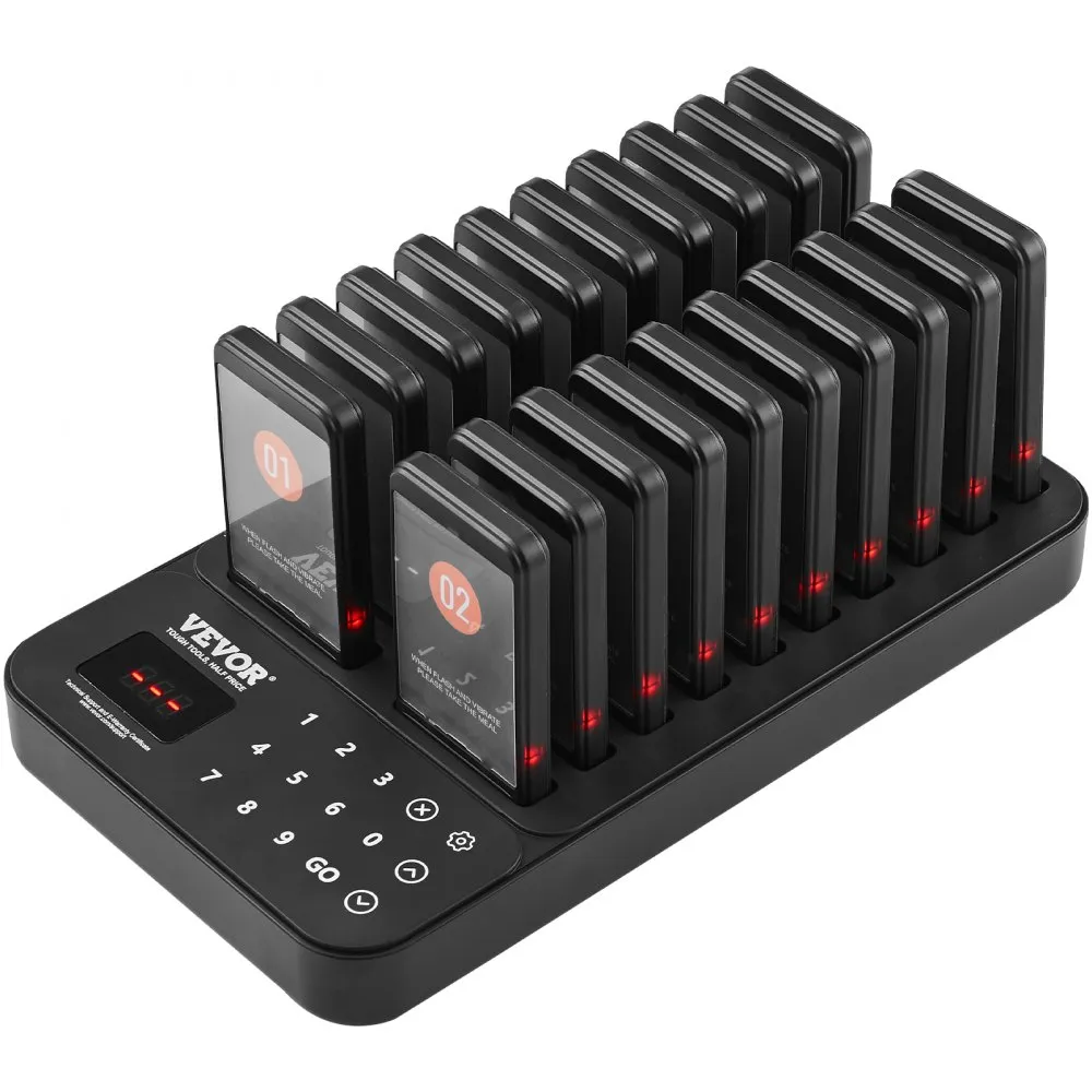 Pager systém / Privolanie zákazníka / 20 ks set čierny – Obrázok 4