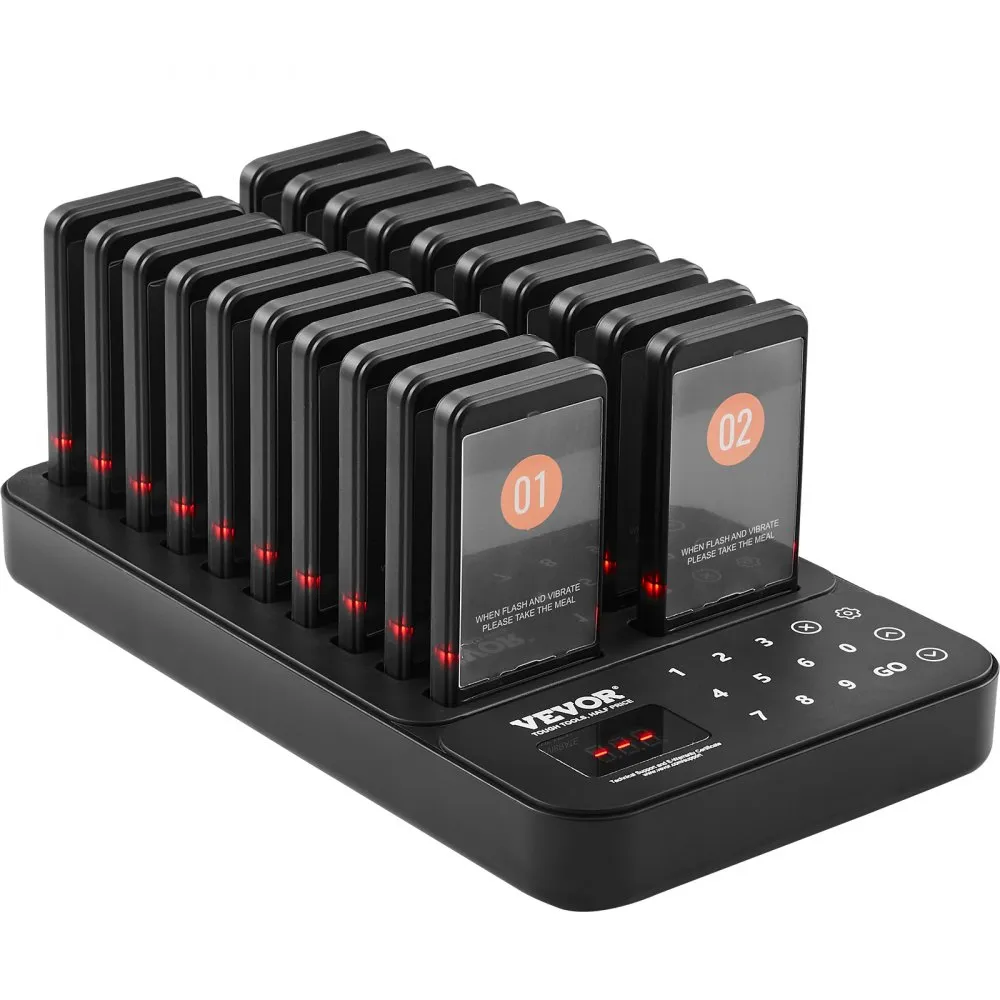 Pager systém / Privolanie zákazníka / 20 ks set čierny – Obrázok 3