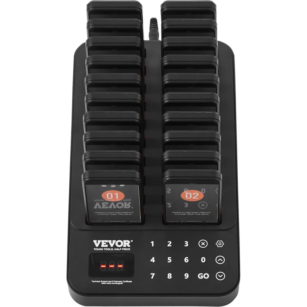 Pager systém / Privolanie zákazníka / 20 ks set čierny – Obrázok 5