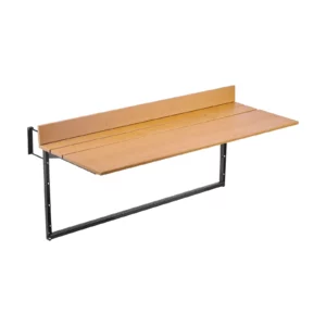 Závesný stôl na balkón , 1000x345 mm, skladací závesný stôl na balkón, skladací stôl na vonkajšie zábradlie, nastaviteľný v 5 úrovniach, vhodný pre zábradlia od 1 do 3,7 palca, servírovací stôl na terasu a verandu