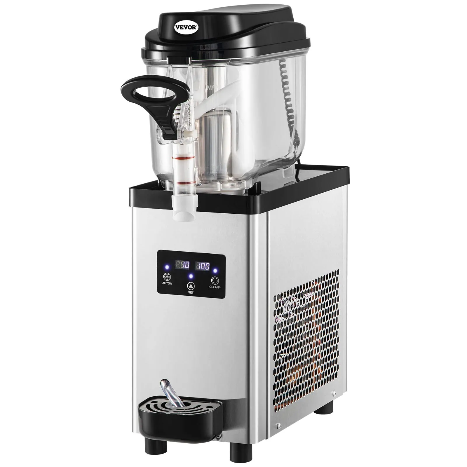 Stroj na ľadovú drť 6-litrový výrobník ľadu 300 W 220 V, nerezový výrobník mrazených nápojov Margarita Smoothie, výrobník ľadu pre supermarkety, kaviarne, reštaurácie, bary – Obrázok 7