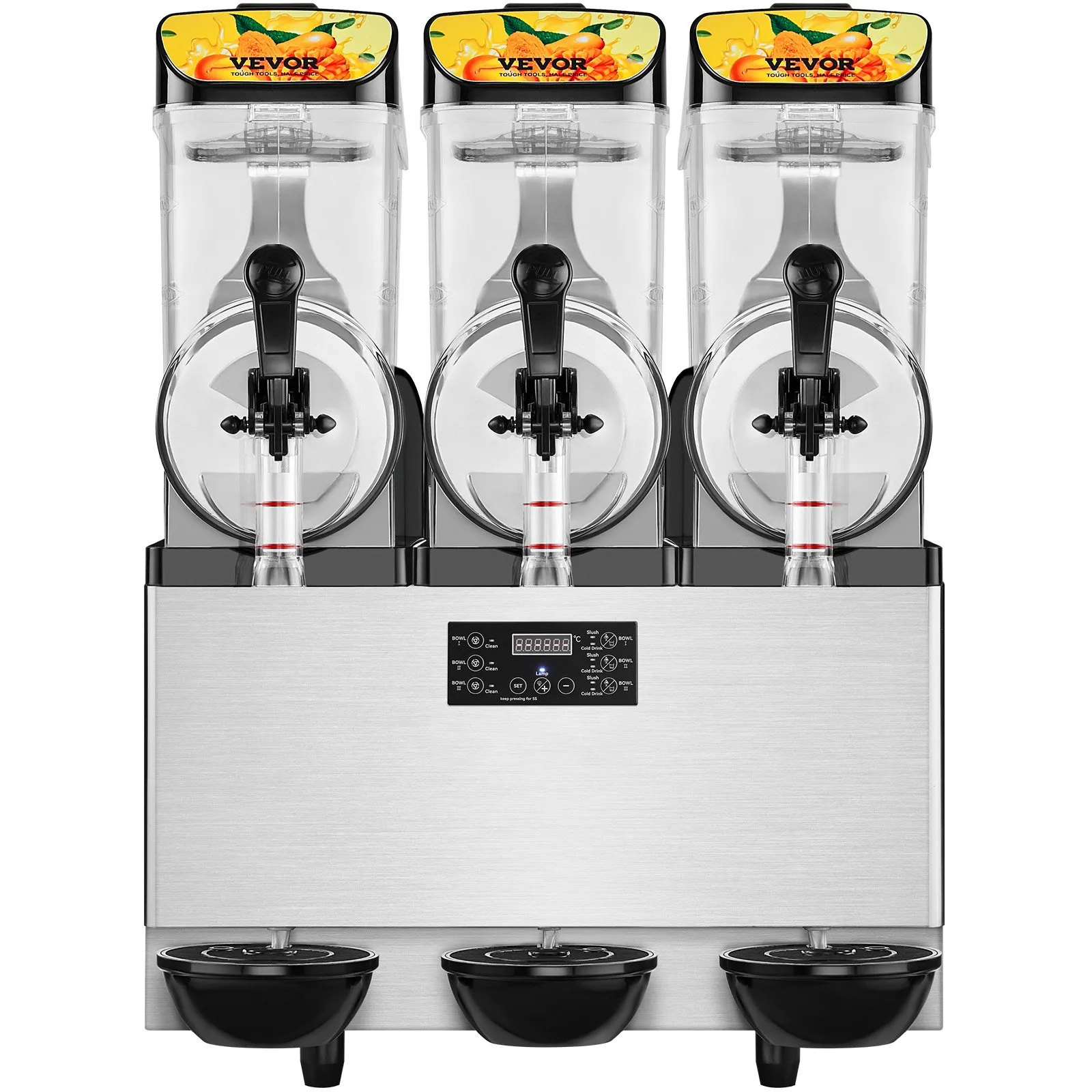 Stroj na ľadovú drť jedna misa s objemom 36 l, stroj na margaritu na 75 šálok, 1100 W nerezový smoothie margarita, výrobník mrazených nápojov, stroj na ladovú kašu na párty, do kaviarní, reštaurácií, barov atď. – Obrázok 3