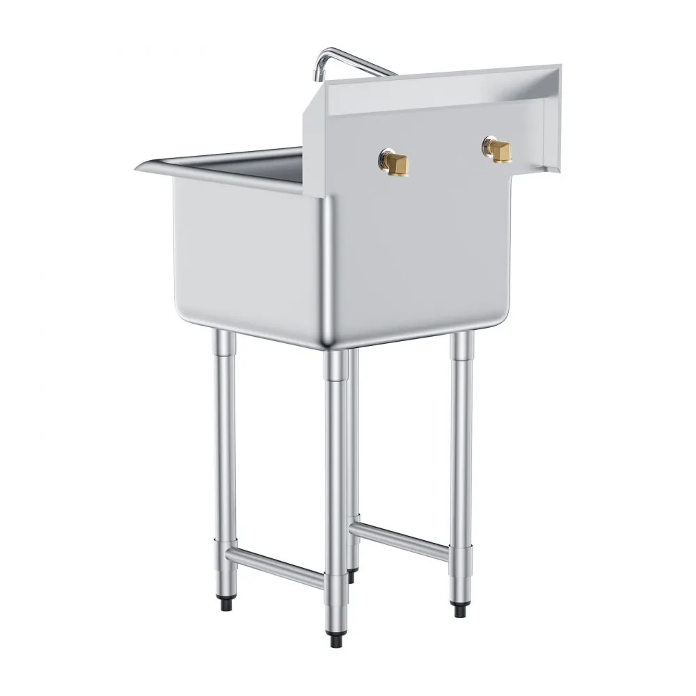 Nerezový drez 457 x 381 x 1041 mm + batéria - Jednodrez – Obrázok 3