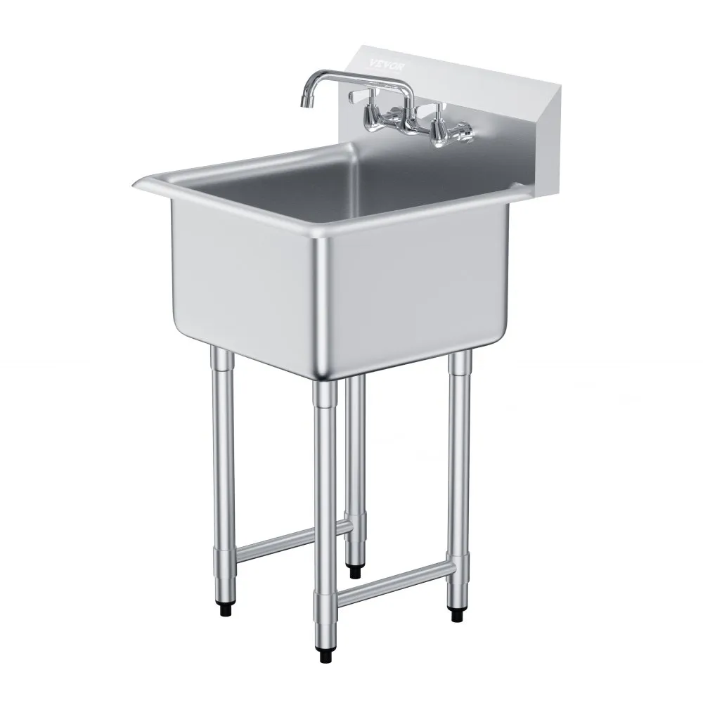 Nerezový drez 457 x 381 x 1041 mm + batéria - Jednodrez – Obrázok 4
