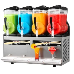 Stroj na ľadovú drť 4 x 12 l, 1650 W Elektrický výrobník margarity so samočistiacou funkciou, Vhodný na mrazené margarity, frappé, mliečne kokteily, šejky