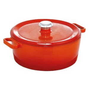 Liatinová zapekacia misa - 6,8 litra - Ø 280 mm - oranžová
