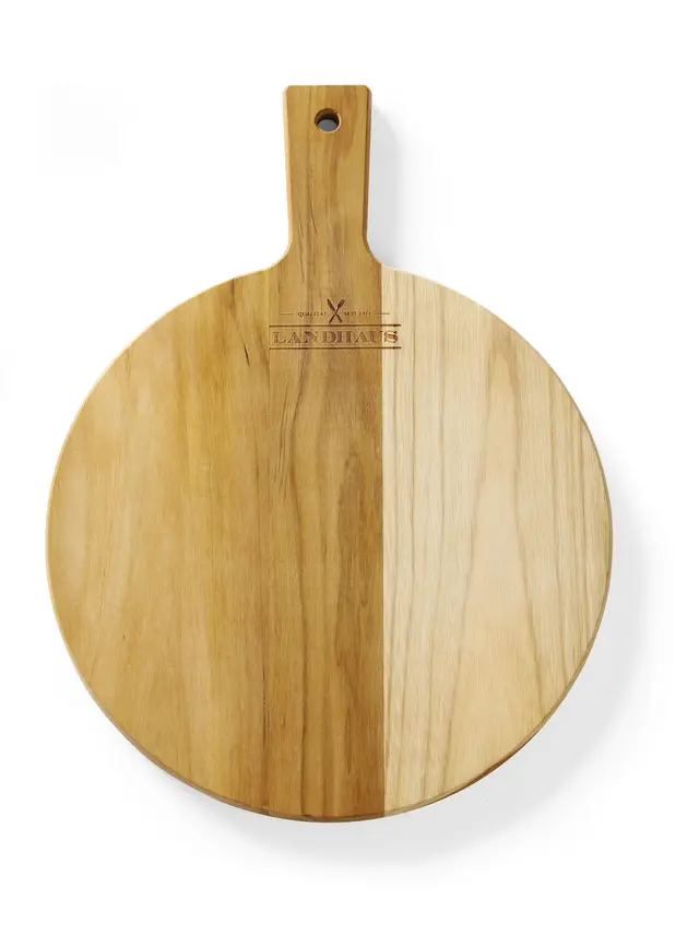 Doska na krájanie Landhaus vyrobená z teak, Tramontina, Svetlá dubová, 400x300x(H)18mm