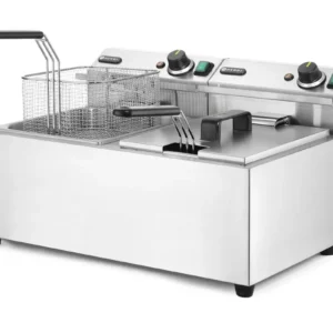 Manuálna fritéza Profi Line, 2× 8 l, HENDI, Profi Line, 16L, 230V/7000W, 605x460x(H)369mm
