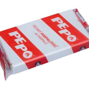 Podpaľovač PE-PO® pevný, 40 podpalov, rozpaľovač na gril, kachle, krby, pece