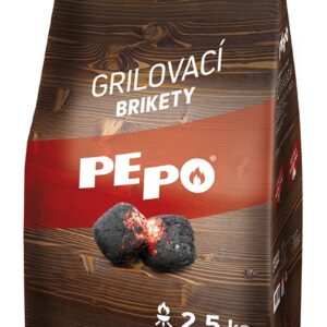 Brikety PE-PO®, 2.5 kg, drevené, na grilovanie