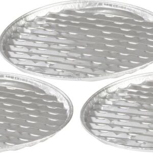 Miska MagicHome, 34x2 cm, grilovacia, perforovaná, 3 ks, Alu, okrúhla