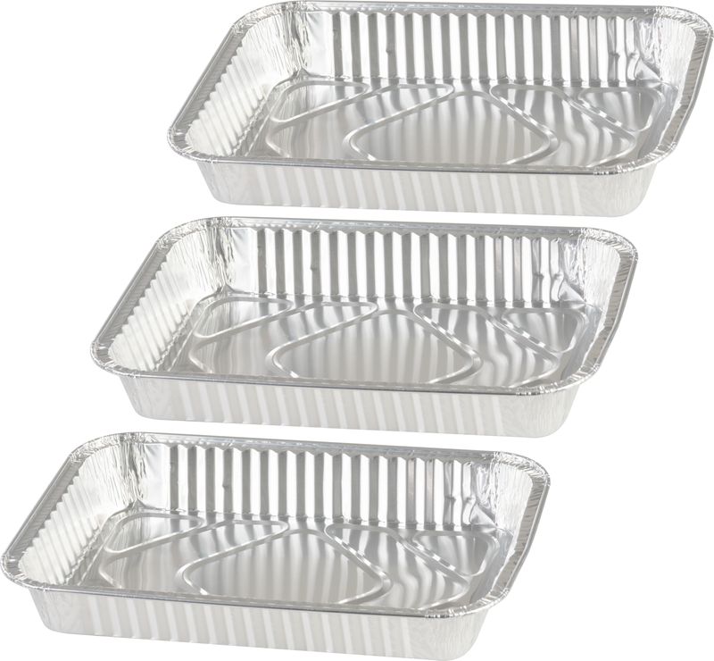 Miska MagicHome, 31,5x21,3x4,4 cm, grilovacia, 3 ks, Alu – Obrázok 4