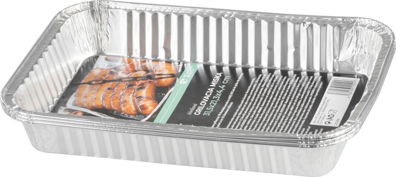 Miska MagicHome, 31,5x21,3x4,4 cm, grilovacia, 3 ks, Alu – Obrázok 2