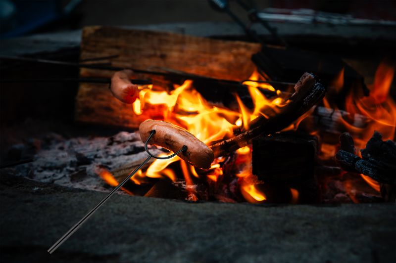 Ražeň Strend Pro Grill, na opekanie, teleskopický, 25-88 cm, Sellbox 24 ks – Obrázok 2