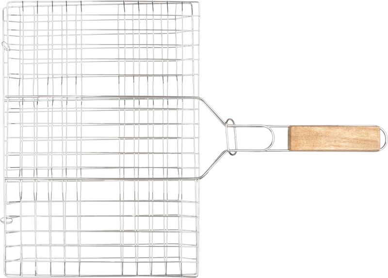 Opekač Strend Pro Grill, na mäso s drevenou rúčkou, 41x60x1,5 cm – Obrázok 5