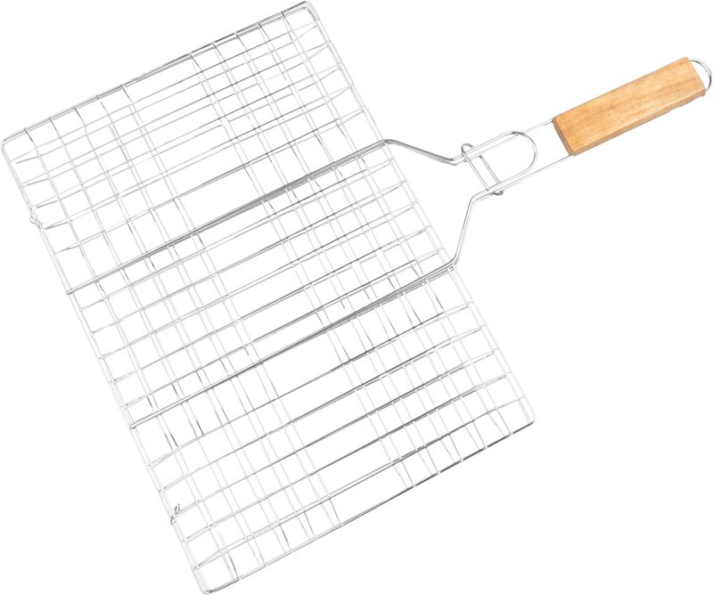 Opekač Strend Pro Grill, na mäso s drevenou rúčkou, 41x60x1,5 cm – Obrázok 4