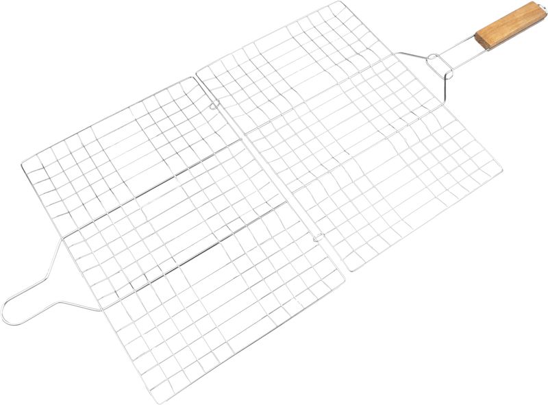 Opekač Strend Pro Grill, na mäso s drevenou rúčkou, 41x60x1,5 cm – Obrázok 3