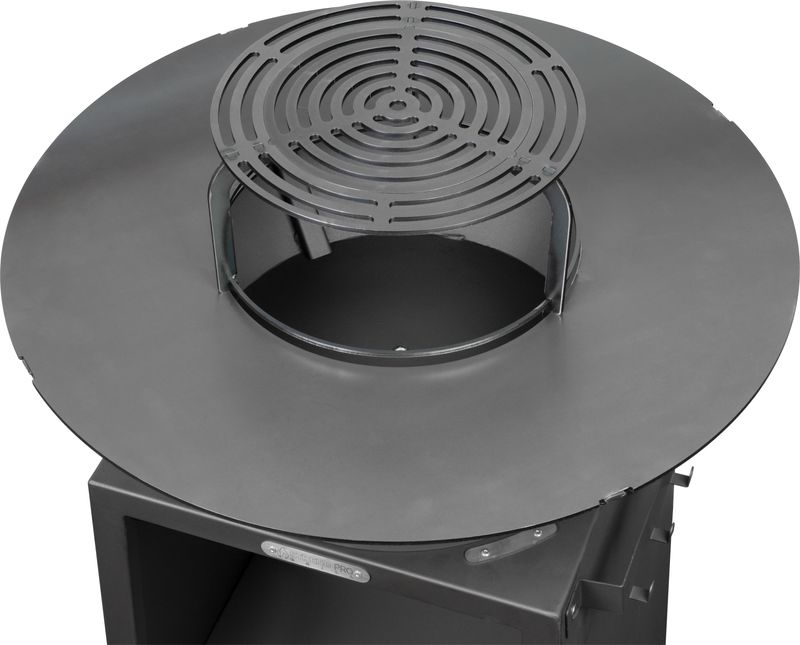 Gril Strend Pro Fiesta, prevedenie antracit, oceľ, priemer 75 cm, s ohniskom – Obrázok 5