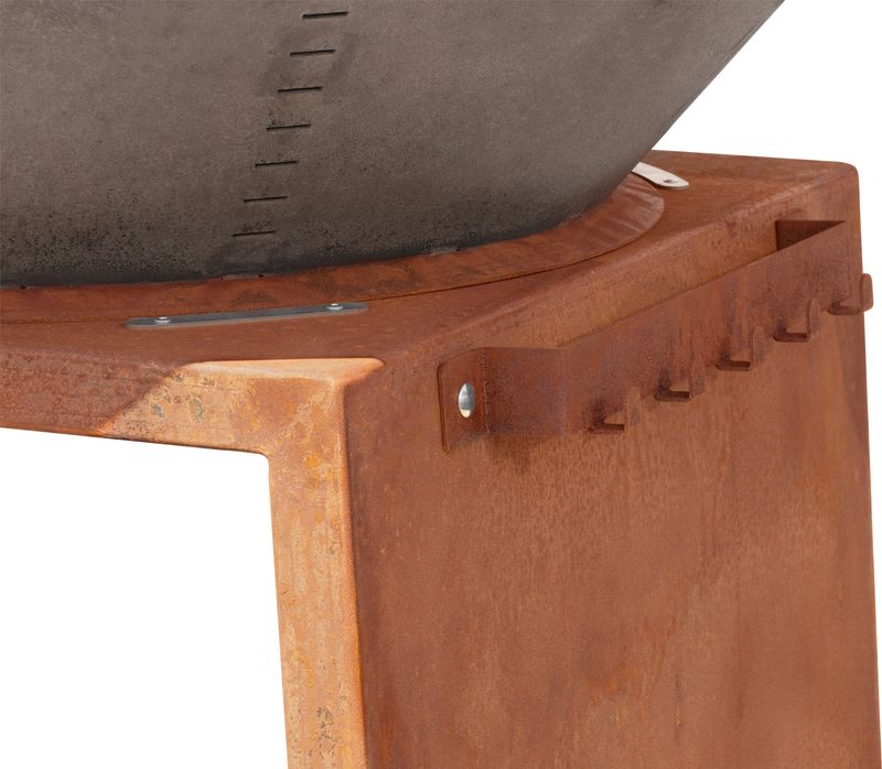 Gril Strend Pro Fiesta, prevedenie rust, oceľ, priemer 100 cm, s ohniskom – Obrázok 4