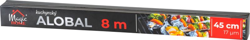 Alobal MagicHome 45 cm, L-8 m, 17 µm, hliníkový, grilovací, EXTRA STRONG – Obrázok 2