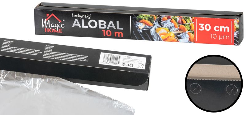 Alobal MagicHome 30 cm, L-10 m, 10 µm, hliníkový – Obrázok 6