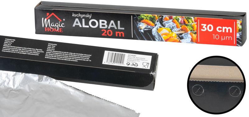 Alobal MagicHome 30 cm, L-20 m, 10 µm, hliníkový – Obrázok 6