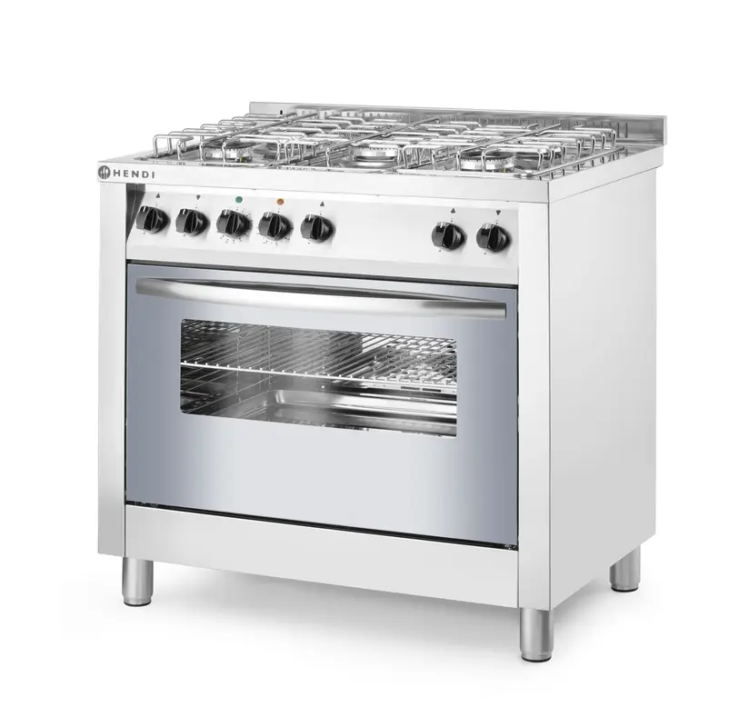 Plynový sporák s 5 horákmi, HENDI, Smart, 230V/3000W, 17000kW, 900x600x(H)900mm