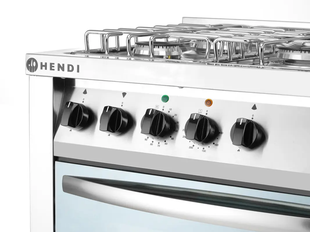 Plynový sporák s 5 horákmi, HENDI, Smart, 230V/3000W, 17000kW, 900x600x(H)900mm – Obrázok 4