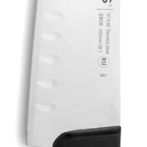 Nôž Chef s okrajom Granton, séria UNIVERSAL, Arcos, Čierna, (L)314mm