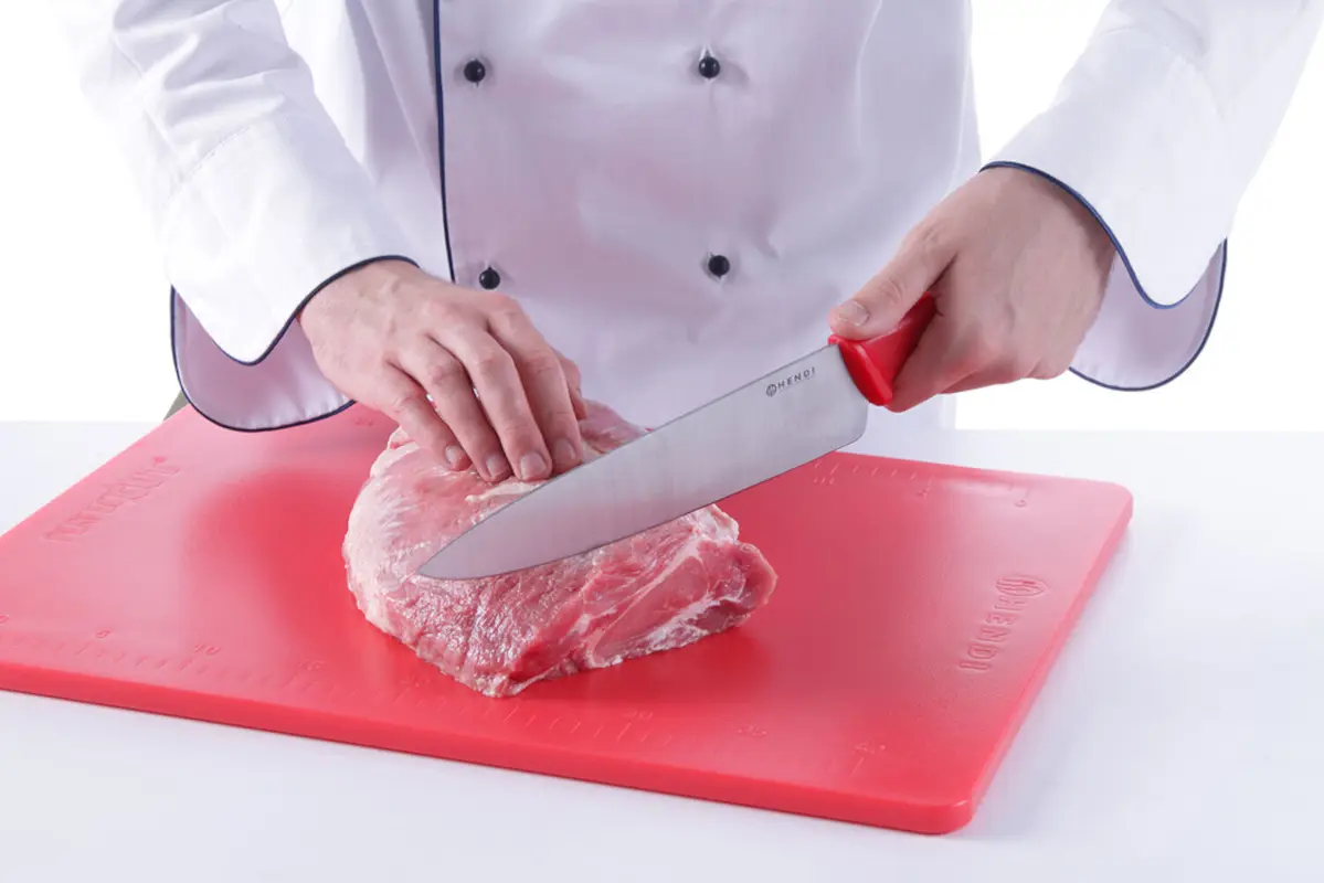 Doska na krájanie Perfect Cut – 500 x 380, HENDI, Červená, 500x380x(H)12mm – Obrázok 2
