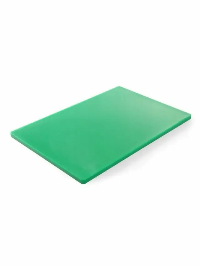 Krájacia doštička HACCP GN 1/1, Revolution, Farba: zelená Určenie: zelenina, GN 1/1, Zelená, 530x325x(H)10mm