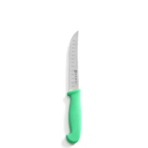 Univerzálny nôž s guľatou ocieľkou, HENDI, dlhý , Zelená, (L)230mm